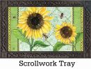 Indoor & Outdoor Single Sunflower MatMate Doormat-18x30