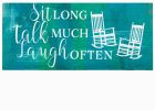 Sit Long Talk Much Sassafras Mat - 10x22 Insert Doormat