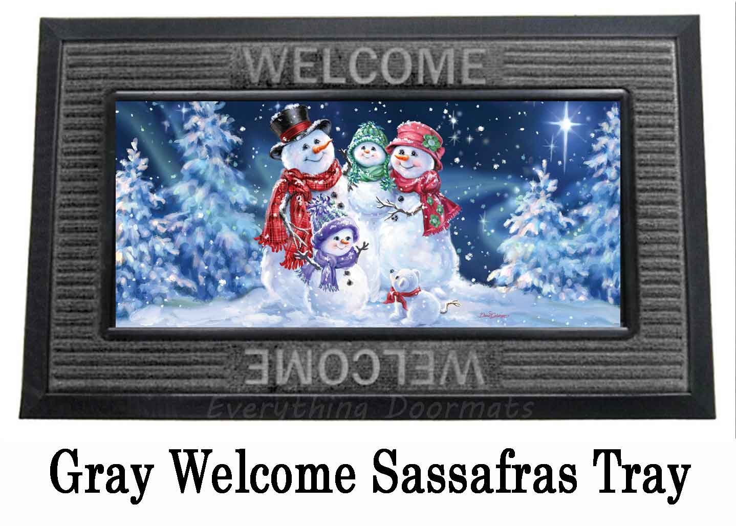 Welcome Snowflake Winter Doormat