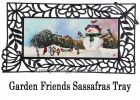 Sassafras Snowman and Songbirds Mat - 10 x 22 Insert Doormat