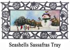 Sassafras Snowman and Songbirds Mat - 10 x 22 Insert Doormat