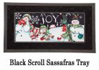 Snowman Holiday Sassafras Mat - 10 x 22 Insert Doormat