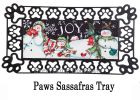 Snowman Holiday Sassafras Mat - 10 x 22 Insert Doormat