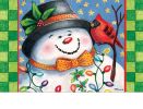 Indoor & Outdoor Snowman's Friend Insert Doormat - 18" x 30"