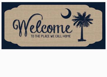 South Carolina Welcome Sassafras Mat - 10 x 22 Insert Doormat