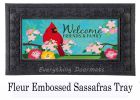 Spring Cardinal Sassafras Mat - 10 x 22 Insert Doormat