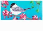 Spring Chickadee Sassafras Mat - 10 x 22 Insert Doormat