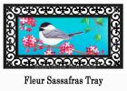 Spring Chickadee Sassafras Mat - 10 x 22 Insert Doormat