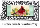 Spring Floral Cardinal Sassafras Mat - 10 x 22 Insert Doormat