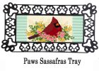 Spring Floral Cardinal Sassafras Mat - 10 x 22 Insert Doormat