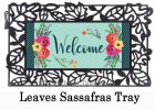 Spring Floral Welcome Sassafras Mat - 10 x 22 Insert Doormat