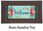 Spring Floral Welcome Sassafras Mat - 10 x 22 Insert Doormat