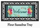 Spring Floral Welcome Sassafras Mat - 10 x 22 Insert Doormat