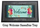 Spring Floral Welcome Sassafras Mat - 10 x 22 Insert Doormat