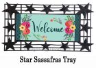 Spring Floral Welcome Sassafras Mat - 10 x 22 Insert Doormat