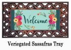 Spring Floral Welcome Sassafras Mat - 10 x 22 Insert Doormat