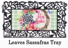 Spring Floral Wreath Sassafras Mat - 10 x 22 Insert Doormat