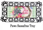 Spring Floral Wreath Sassafras Mat - 10 x 22 Insert Doormat