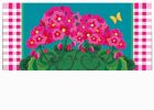 Spring Geraniums Sassafras Mat - 10x22 Insert Doormat