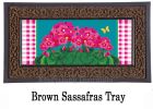 Spring Geraniums Sassafras Mat - 10x22 Insert Doormat