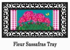 Spring Geraniums Sassafras Mat - 10x22 Insert Doormat