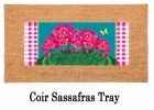 Spring Geraniums Sassafras Mat - 10x22 Insert Doormat