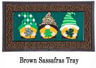 St Patrick's Patterned Gnomes Sassafras Switch Mat - 10 x 22 Insert Doormat