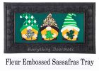 St Patrick's Patterned Gnomes Sassafras Switch Mat - 10 x 22 Insert Doormat