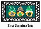St Patrick's Patterned Gnomes Sassafras Switch Mat - 10 x 22 Insert Doormat