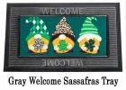 St Patrick's Patterned Gnomes Sassafras Switch Mat - 10 x 22 Insert Doormat