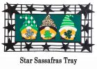 St Patrick's Patterned Gnomes Sassafras Switch Mat - 10 x 22 Insert Doormat