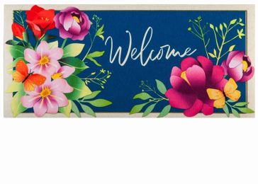 Sassafras Summer Floral Switch Mat - 10 x 22 Insert Doormat