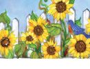 Sunflower Gate Indoor & Outdoor Matmate Insert Doormat - 18 x 30