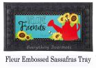 Sassafras Sunflower Watering Can Mat - 10 x 22 Insert Doormat