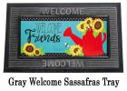 Sassafras Sunflower Watering Can Mat - 10 x 22 Insert Doormat