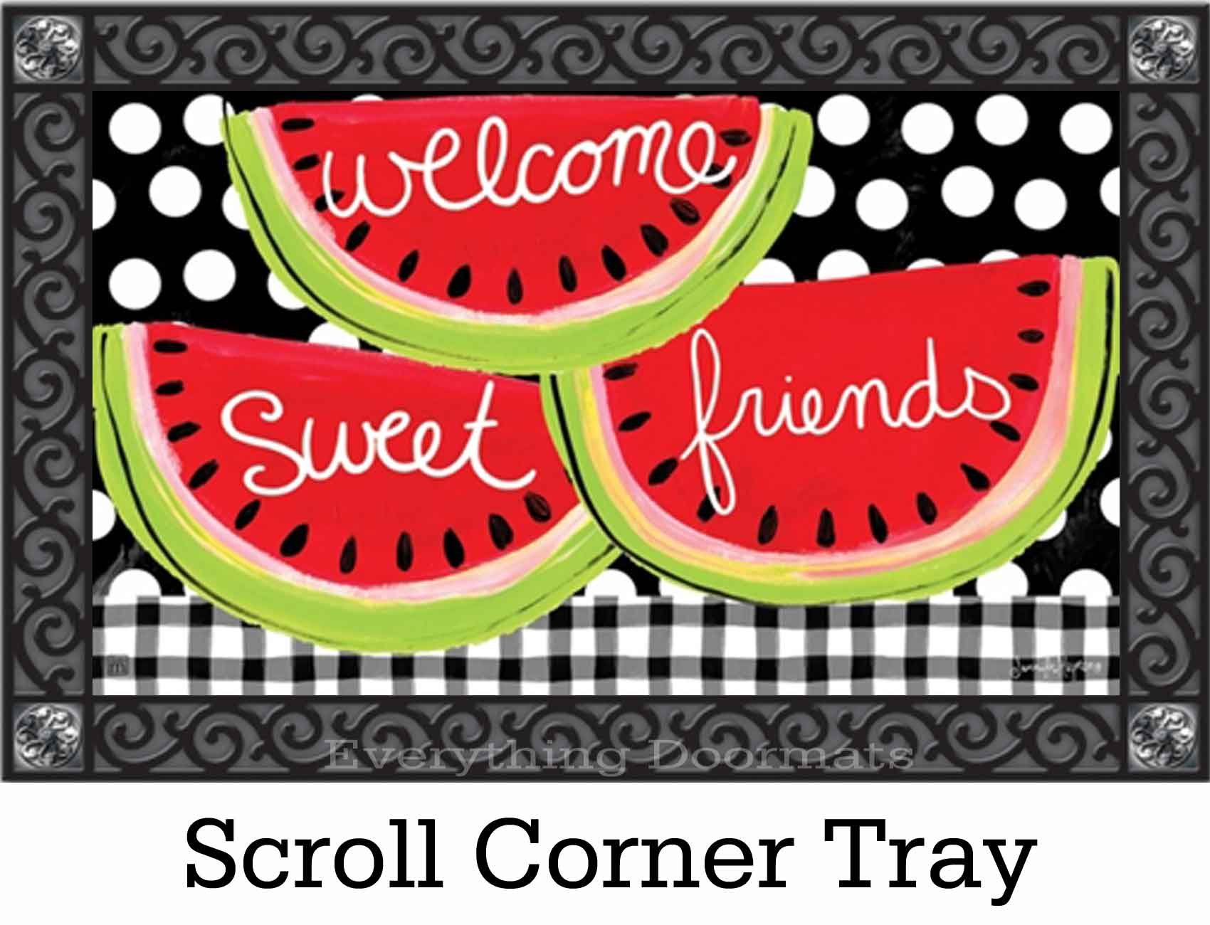 Sweet Watermelon Indoor & Outdoor MatMates Insert Doormat 18 x 30