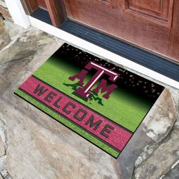 Texas A&M  University Flocked Rubber Doormat - 18 x 30