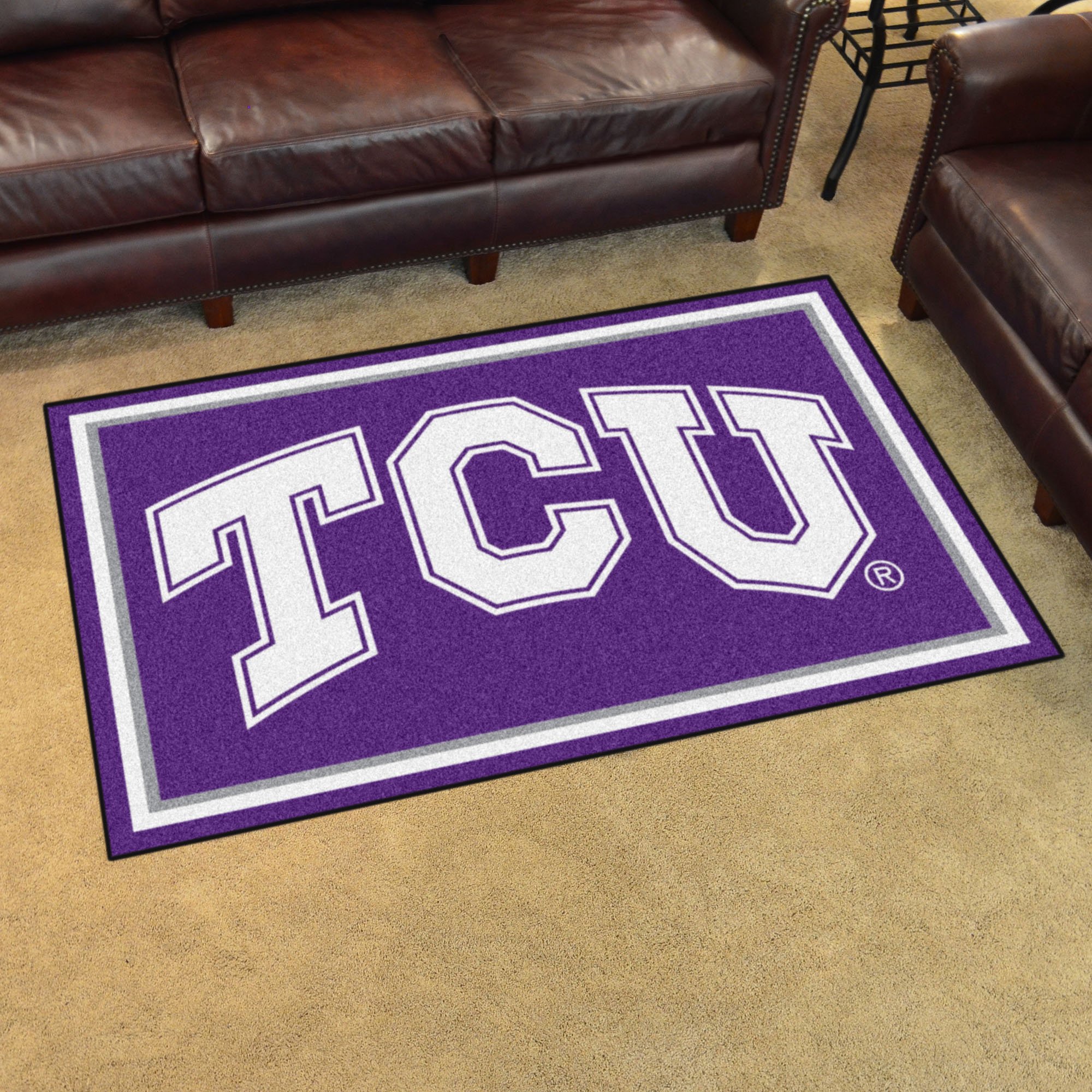 Texas Christian University Area Rug - 4 x 6 Nylon