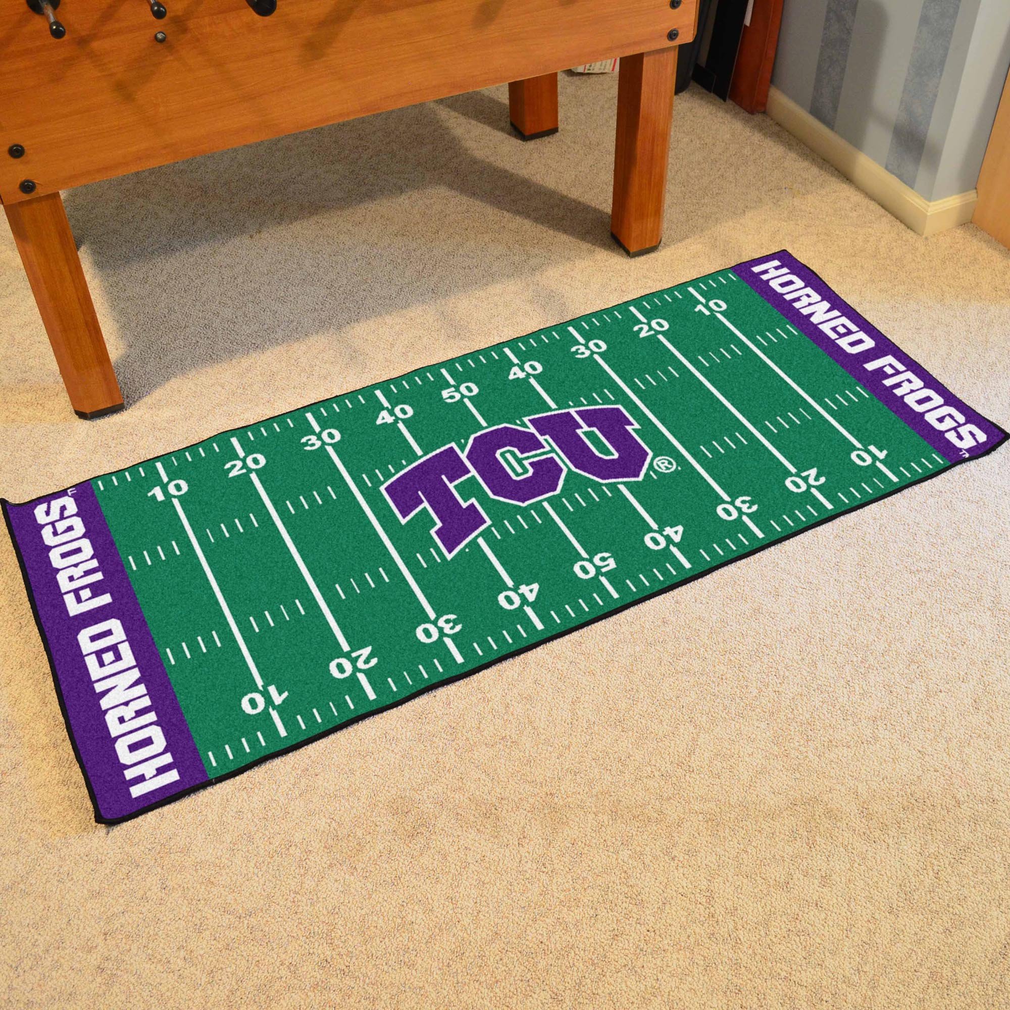 Texas Christian  Horned Frogs Rink Runner Mat - 29x72