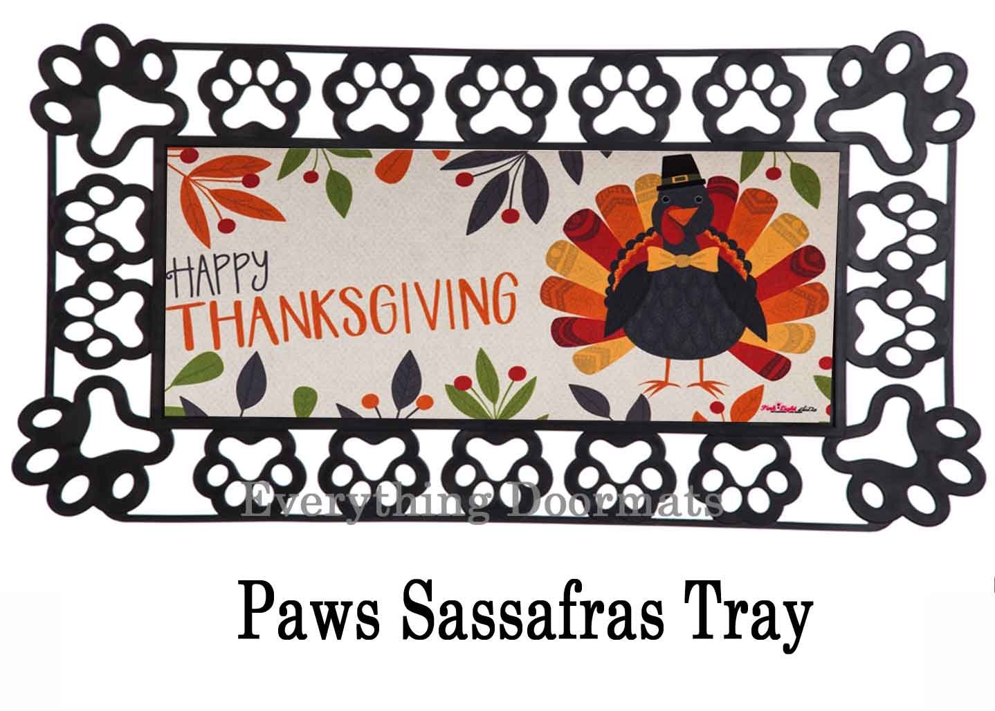 Sassafras Thanksgiving Turkey Switch Mat 10 x 22 Doormat