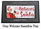 This House Believes in Santa Sassafras Mat - 10 x 22 Insert Doormat