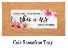 Sassafras This is US Floral Switch Mat - 10 x 22 Insert Doormat