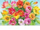 Tulips Indoor & Outdoor MatMates Doormat- 18x30