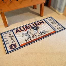 Auburn Tigers Ticket Runner Mat - 29.5 x 72