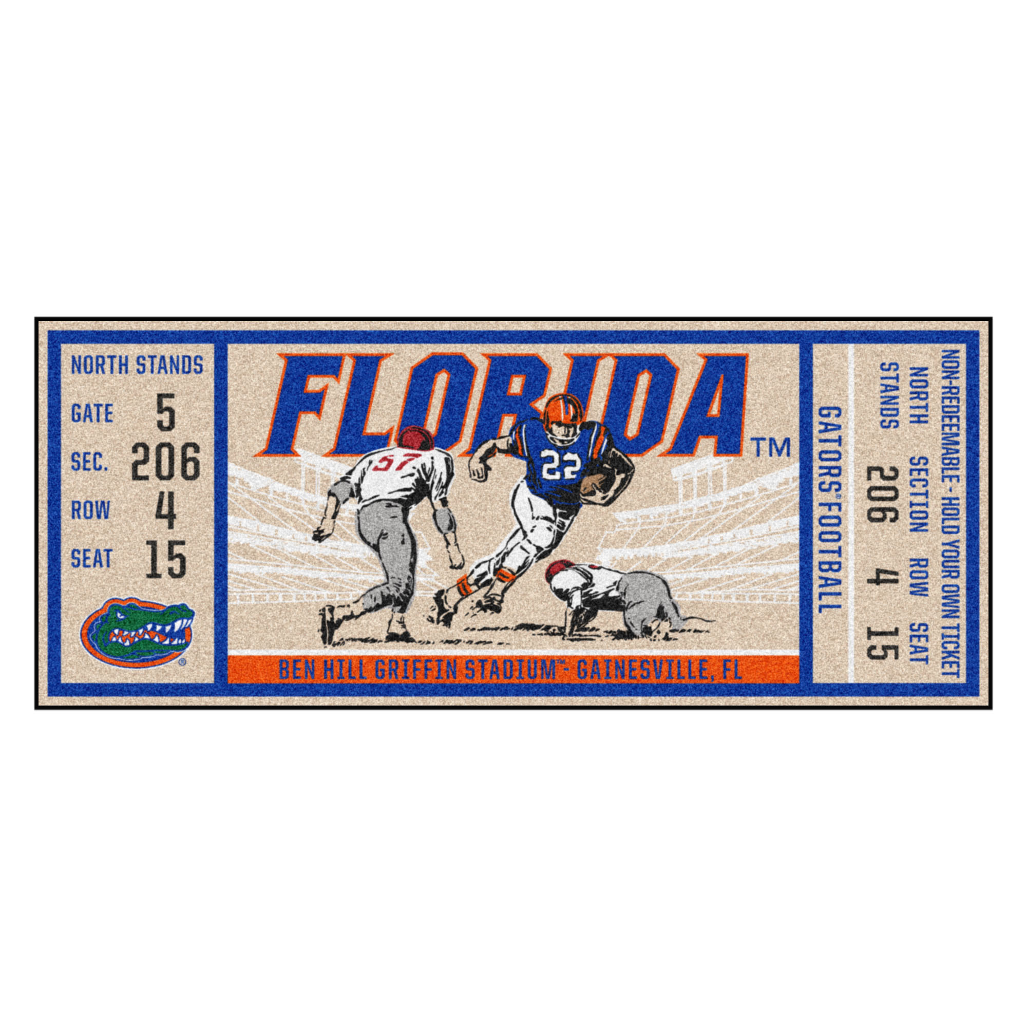 Florida Gators Ticket Runner Mat  29.5 x 72