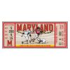 Maryland Terrapins Ticket Runner Mat - 29.5 x 72