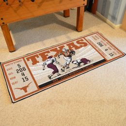 Texas Blue Longhorns Ticket Runner Mat - 29.5 x 72