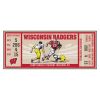 Wisconsin Badgers Ticket Runner Mat - 29.5 x 72