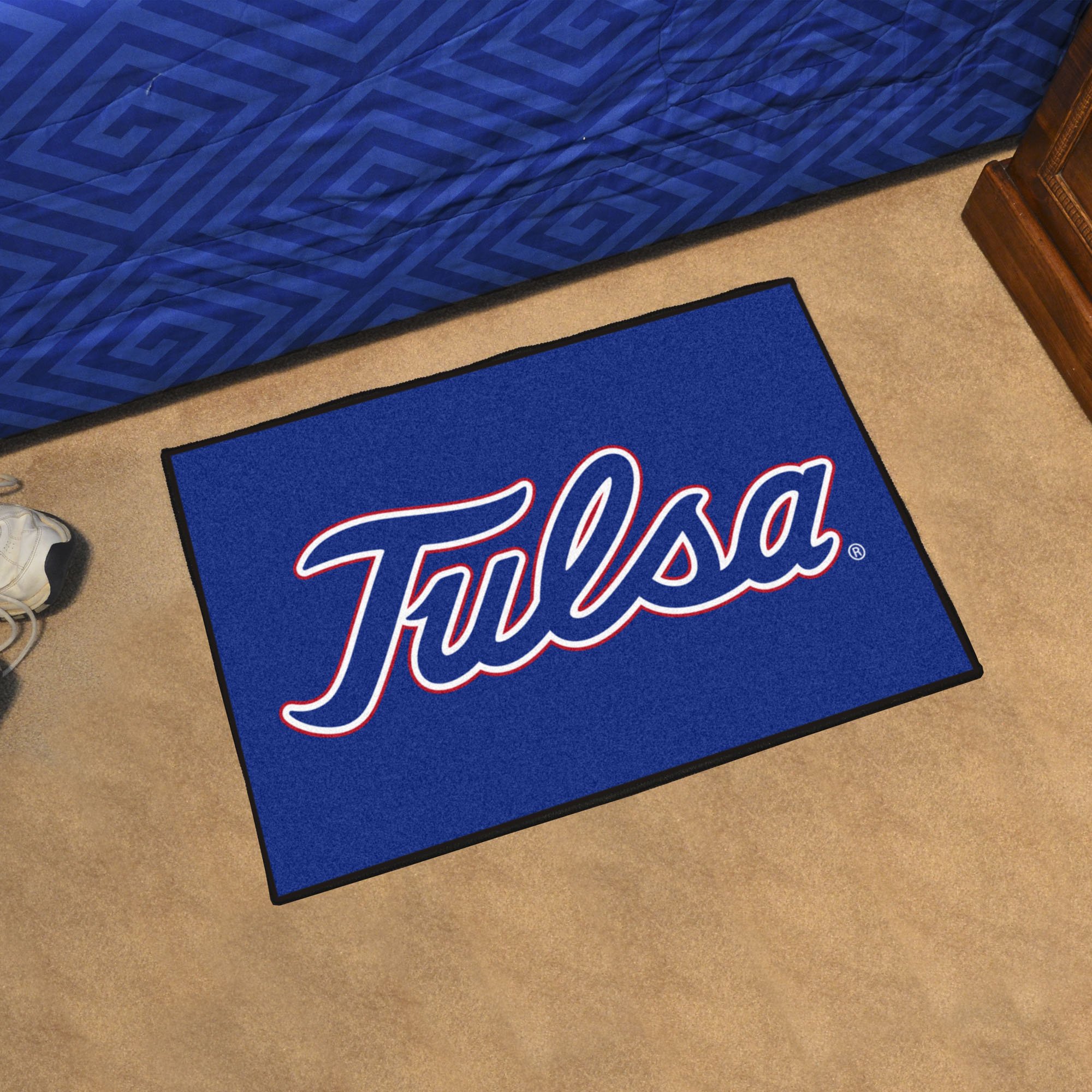 University Of Tulsa Golden Hurricanes Logo Starter Doormat