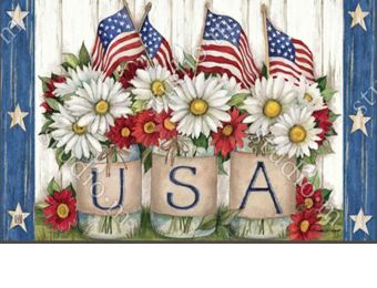 Indoor & Outdoor USA Mason Jar MatMate Doormat-18x30